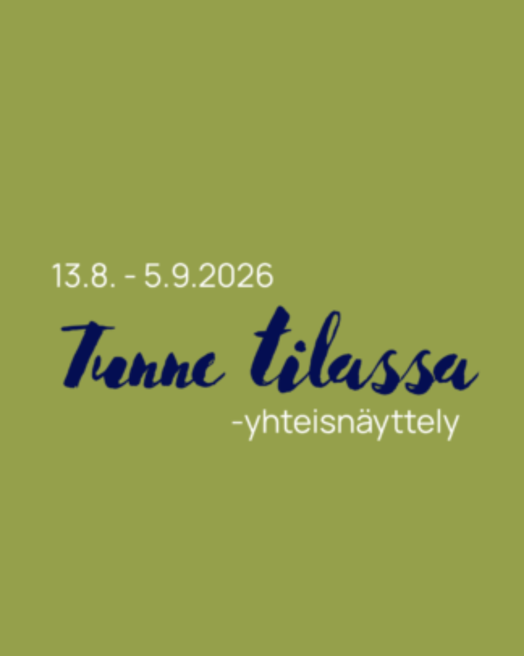 Juhlanäyttelyn haku nyt käynnissä 31.5.2026 asti!
