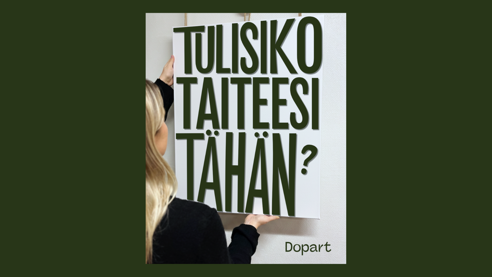 Taidehaku vuodelle 2027 käynnissä nyt!